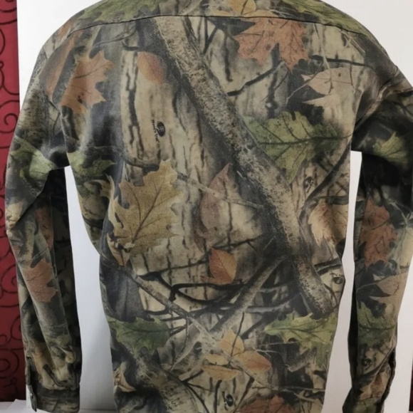 Vintage Codet Wood N Trail Camo Shirt Med Tall Heavy Fabric - Picture 5 of 8